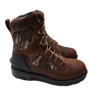 Carhartt Ironwood 8" Waterproof Work Boots Men’s 13M Camo Brown Soft Toe EH